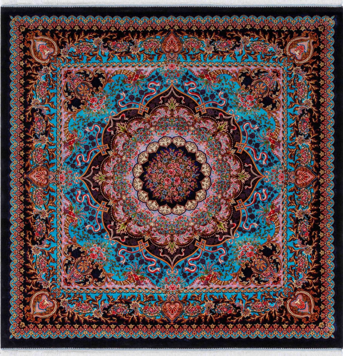 Silk carpet - code 5524