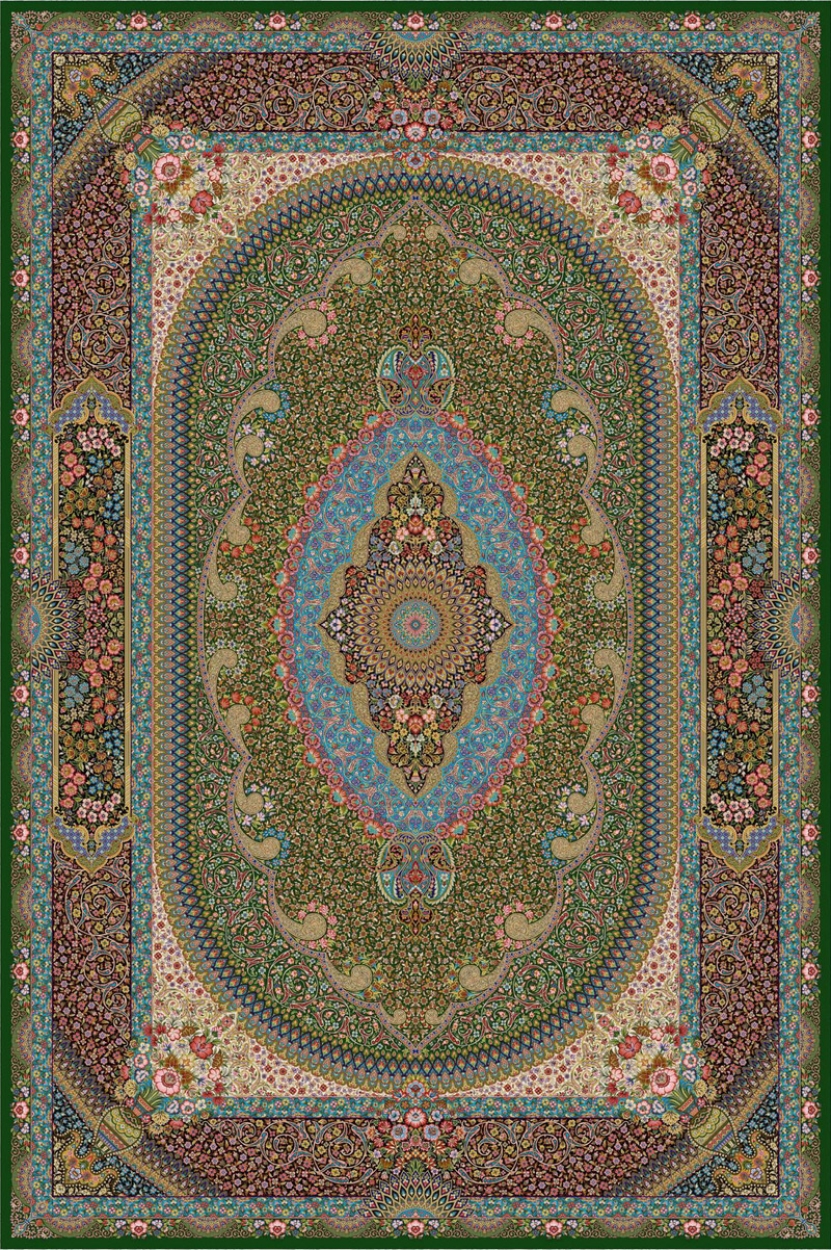 Silk carpet - code 5515