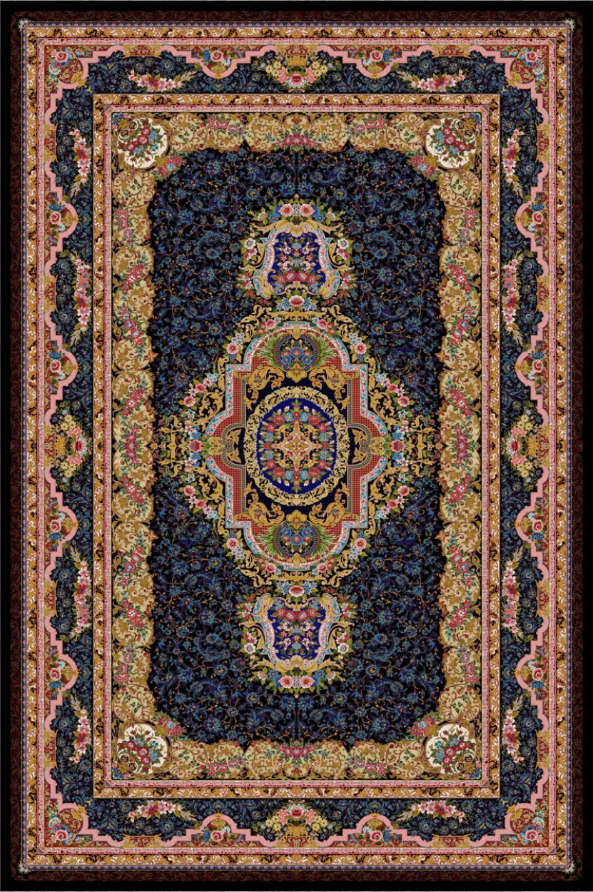 Silk carpet - code5514