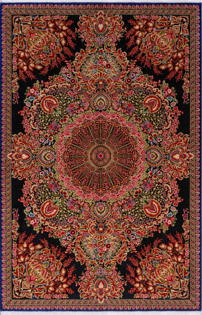 Silk carpet - code 5517